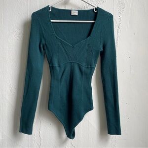 Abercrombie and Fitch Long Sleeve Ribbed Bodysuit Small